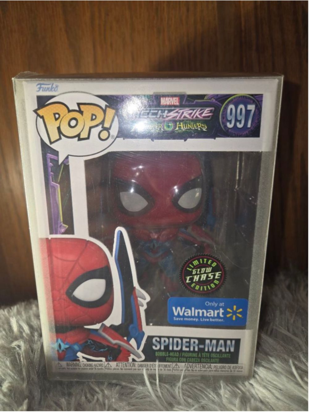 Funko Pop! Spider-Man Mech Strike Monster Hunters Chase Glow in the Daek #997